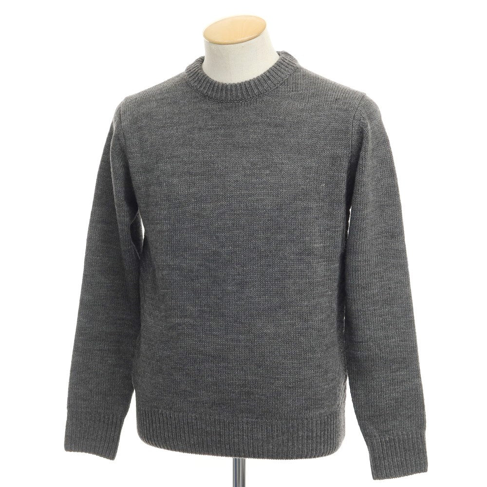 [Used] nano universe Acrylic wool crew neck pullover knit, grey [Size S] [GRY] [A/W] [Condition Rank A] [Men&