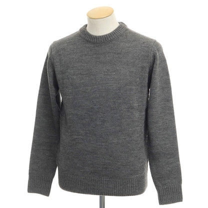 [Used] nano universe Acrylic wool crew neck pullover knit, grey [Size S] [GRY] [A/W] [Condition Rank A] [Men&