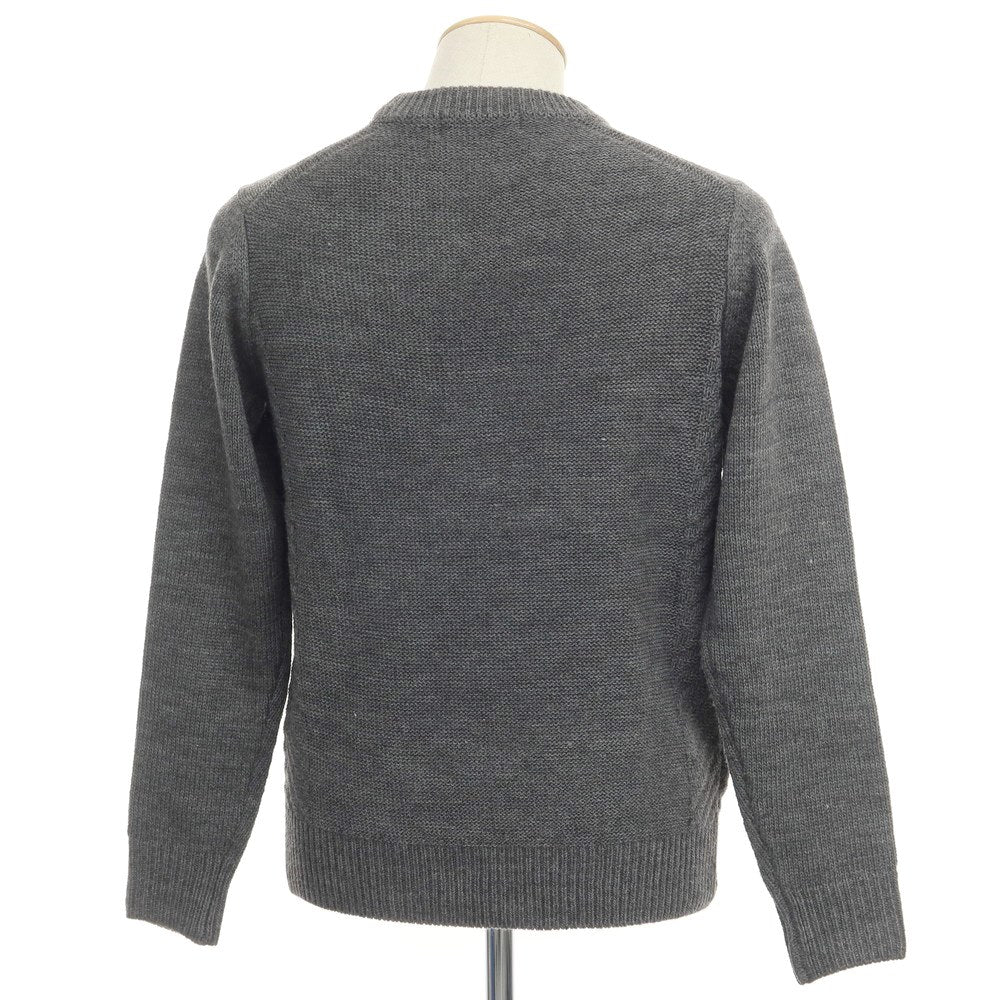 [Used] nano universe Acrylic wool crew neck pullover knit, grey [Size S] [GRY] [A/W] [Condition Rank A] [Men&