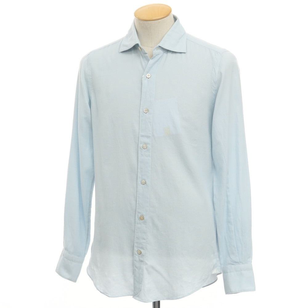 [Used] Finamore Cotton Horizontal Collar Shirt Light Blue [Size 38] [BLU] [A/W] [Condition Rank B] ​​[Men&