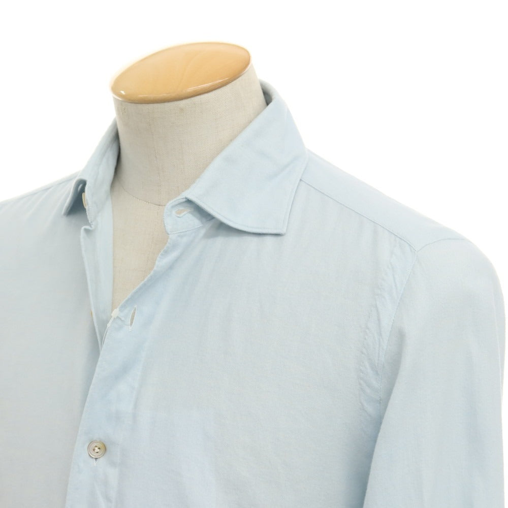 [Used] Finamore Cotton Horizontal Collar Shirt Light Blue [Size 38] [BLU] [A/W] [Condition Rank B] ​​[Men&