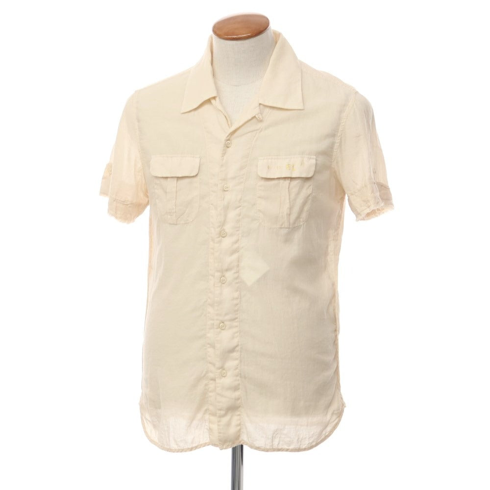 [Used] Diesel Cotton Open Collar Short Sleeve Shirt Beige [Size M] [BEI] [S/S] [Condition Rank B] [Men&