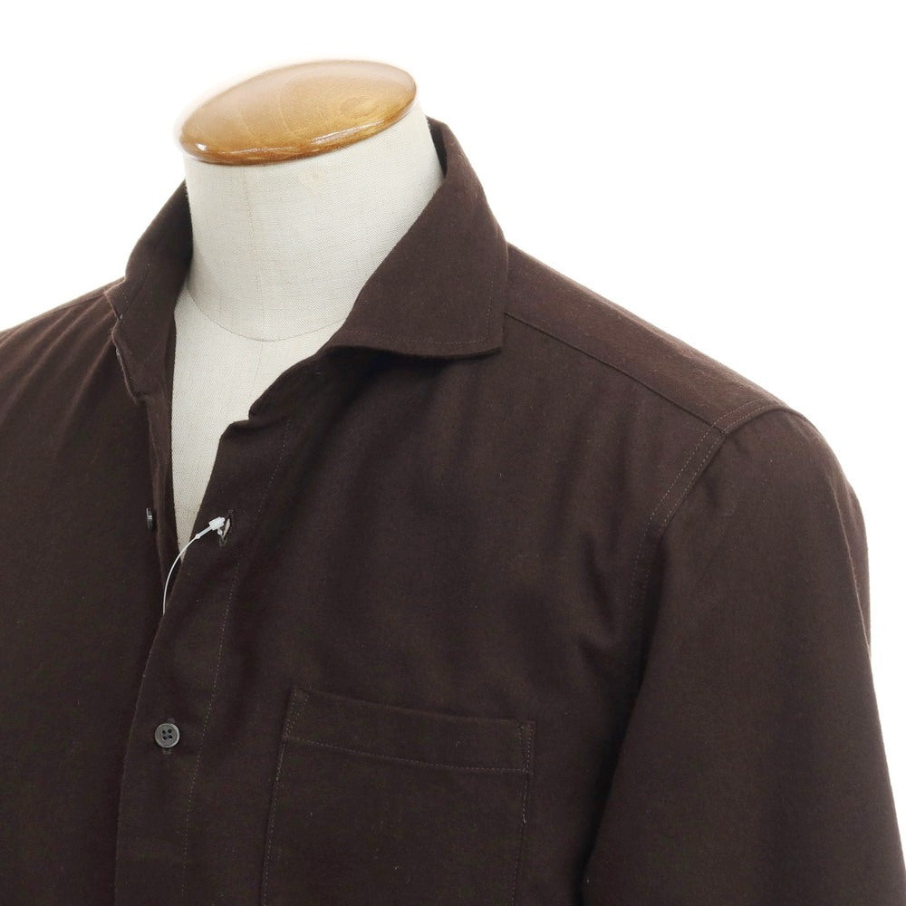 [Used] Nano Universe Cotton Polyester Casual Shirt Dark Brown [Size M] [BRW] [A/W] [Condition Rank B] ​​[Men&