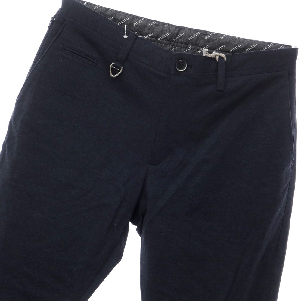 [Used] [Unused] Solido Cotton Casual Slacks Pants Navy [Size 3] [NVY] [S/S] [Condition Rank S] [Men&