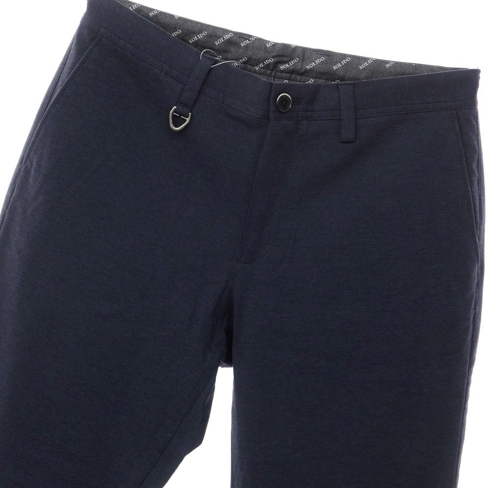 [Used] Solido Cotton Casual Slacks Pants Navy [Size 3] [NVY] [S/S] [Condition Rank A] [Men&
