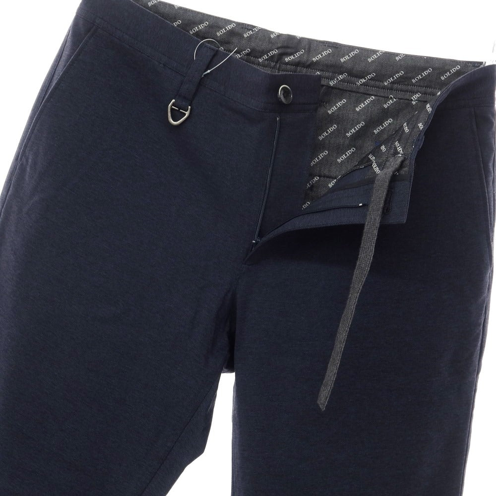 [Used] Solido Cotton Casual Slacks Pants Navy [Size 3] [NVY] [S/S] [Condition Rank A] [Men&