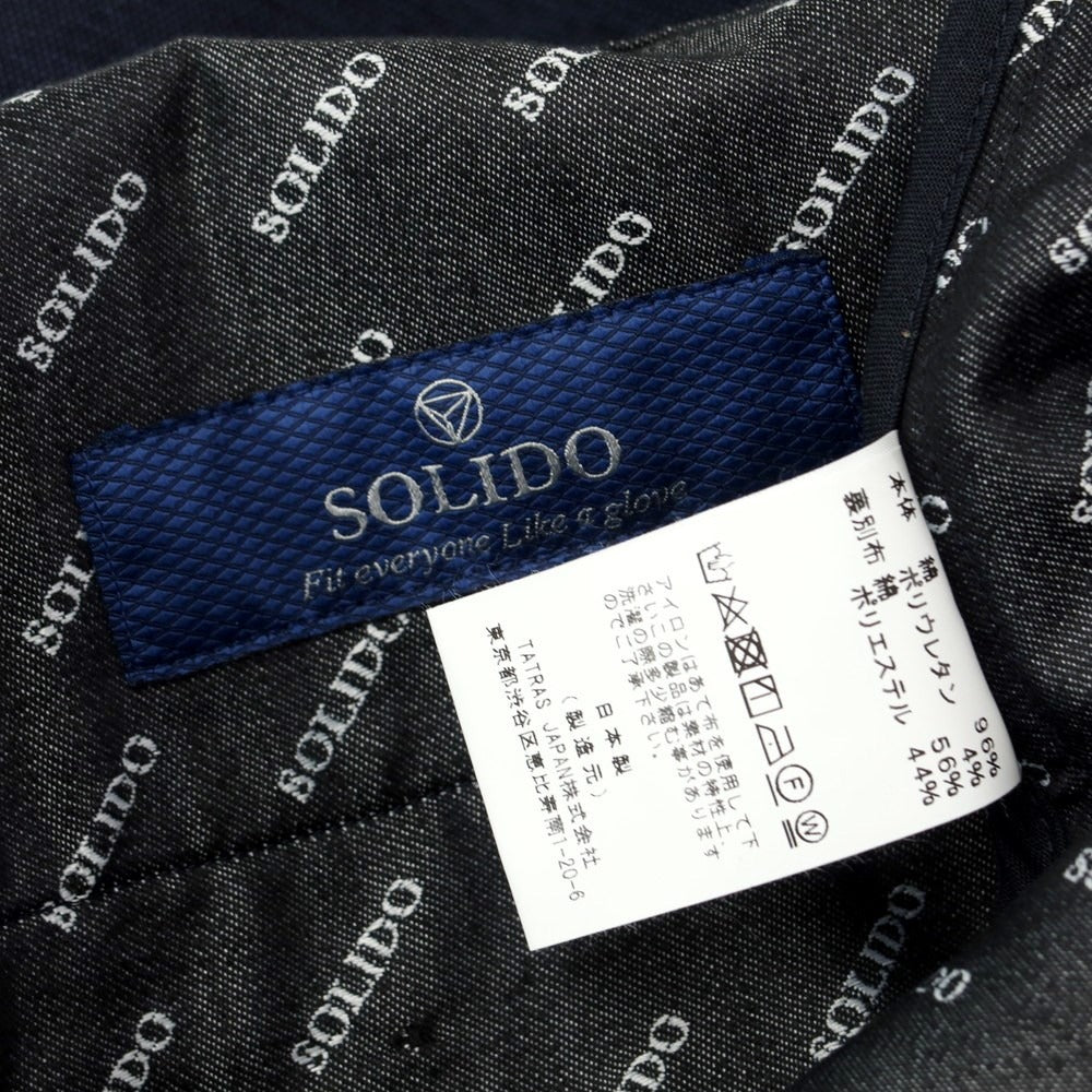 [Used] Solido Cotton Casual Slacks Pants Navy [Size 3] [NVY] [S/S] [Condition Rank A] [Men&