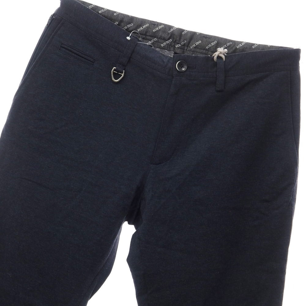 【中古】【未使用】ソリード SOLIDO コットン カジュアルスラックス パンツ ネイビー【サイズ3】【NVY】【S/S】【状態ランクS】【メンズ】【769170】