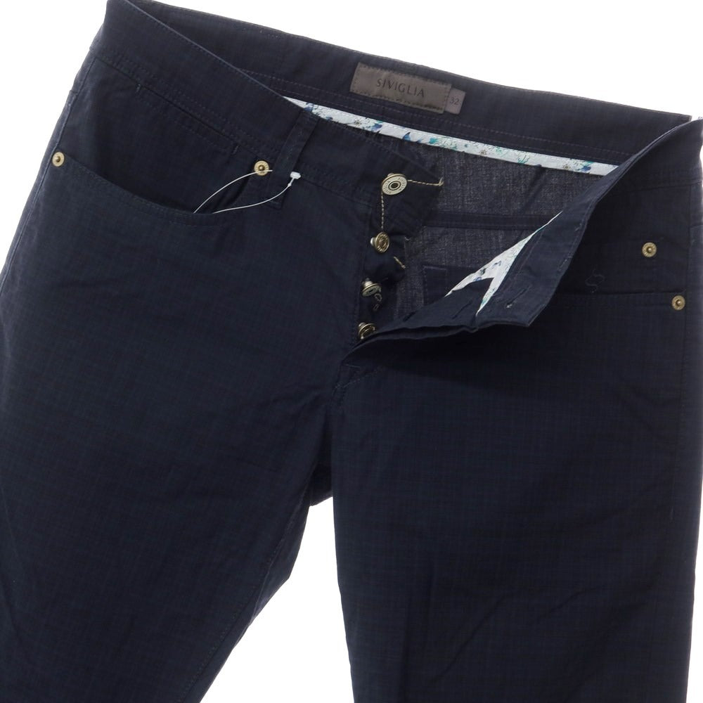 [Used] SIVIGLIA Cotton 5-pocket pants, navy [Size 32] [NVY] [S/S] [Condition rank B] ​​[Men&
