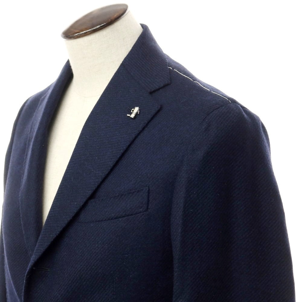 [New] PARTENOPE Wool Tailored Jacket Navy [Size 48] [NVY] [A/W] [Condition Rank N] [Men&