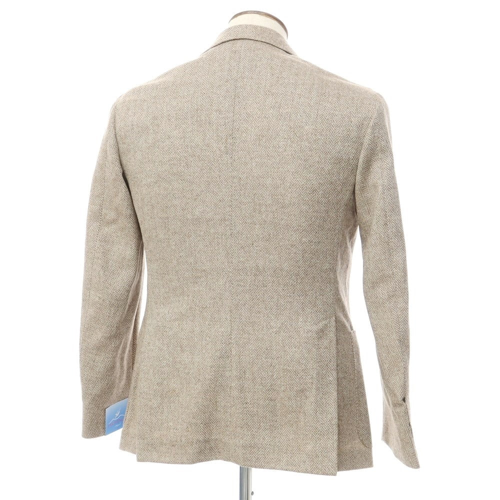 [New] PARTENOPE Herringbone Wool Tailored Jacket Brown x White [Size 48] [BRW] [A/W] [Condition Rank N] [Men&