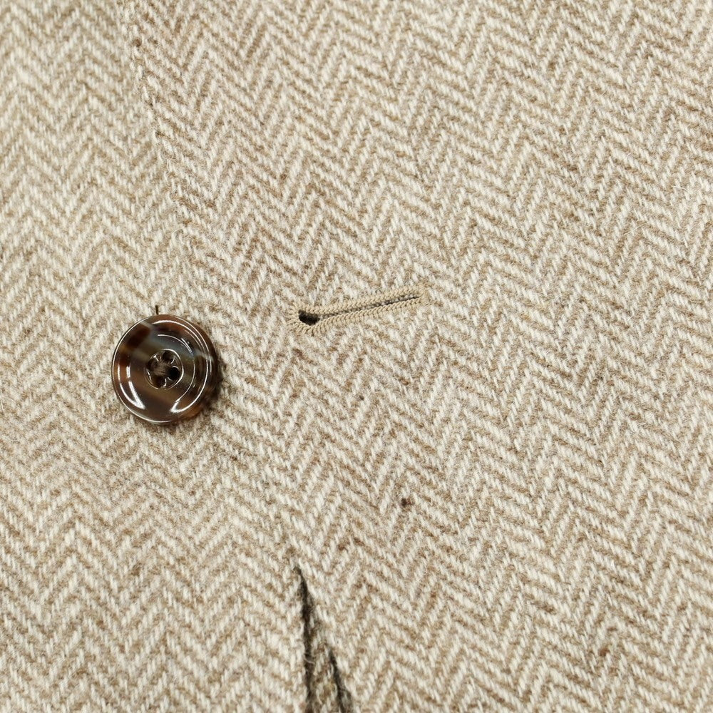 [New] PARTENOPE Herringbone Wool Tailored Jacket Brown x White [Size 48] [BRW] [A/W] [Condition Rank N] [Men&
