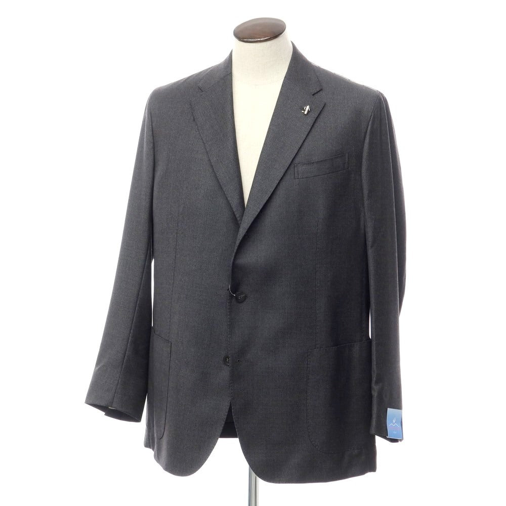 [New] PARTENOPE Birdseye Wool Tailored Jacket Dark Gray [Size 58] [GRY] [A/W] [Condition Rank N] [Men&