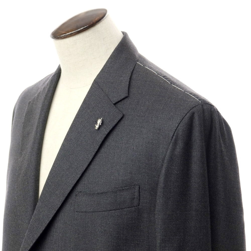 [New] PARTENOPE Birdseye Wool Tailored Jacket Dark Gray [Size 58] [GRY] [A/W] [Condition Rank N] [Men&