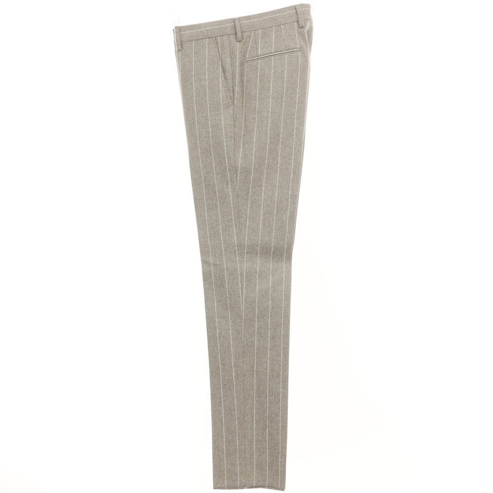 [New] PARTENOPE Wool Stripe 3B Set-up Suit Greige [Size 48 Drop.7] [GRY] [A/W] [Condition Rank N] [Men&