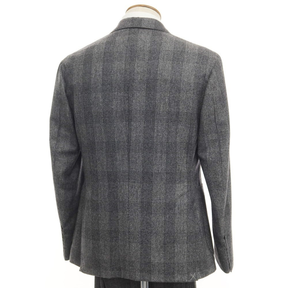 [New] PARTENOPE Wool Check Double 6B Set-up Suit Gray [Size 48 Drop.7] [GRY] [A/W] [Condition Rank N] [Men&