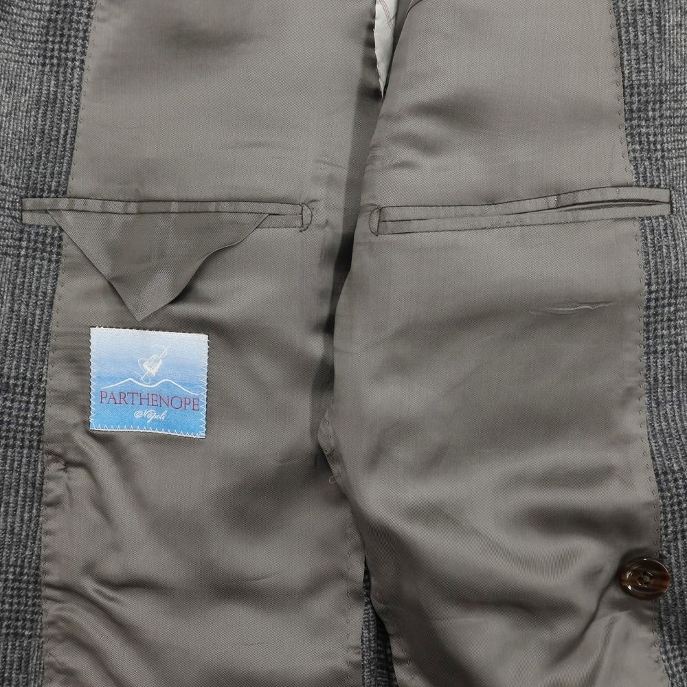 [New] PARTENOPE Wool Check Double 6B Set-up Suit Gray [Size 48 Drop.7] [GRY] [A/W] [Condition Rank N] [Men&