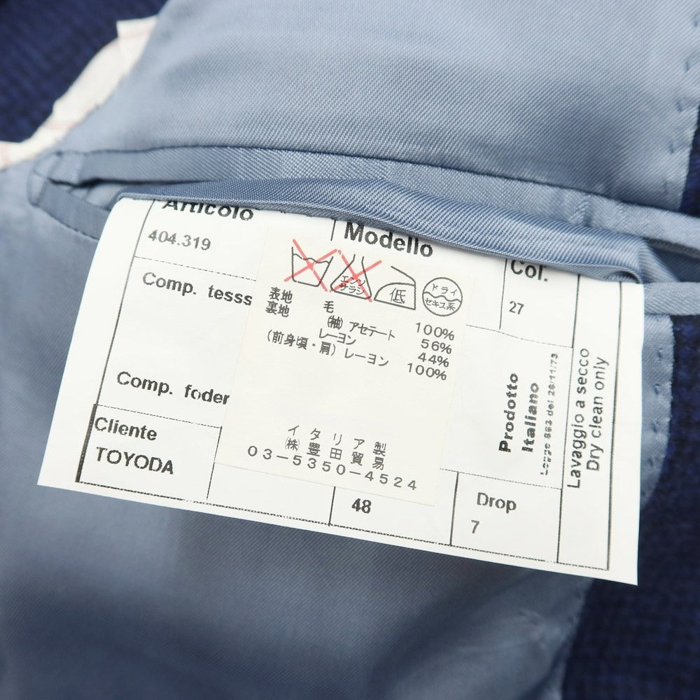 [Used] PARTENOPE Wool 3B Set-up Suit Navy [Size 48 Drop.7] [NVY] [A/W] [Condition Rank B] ​​[Men&