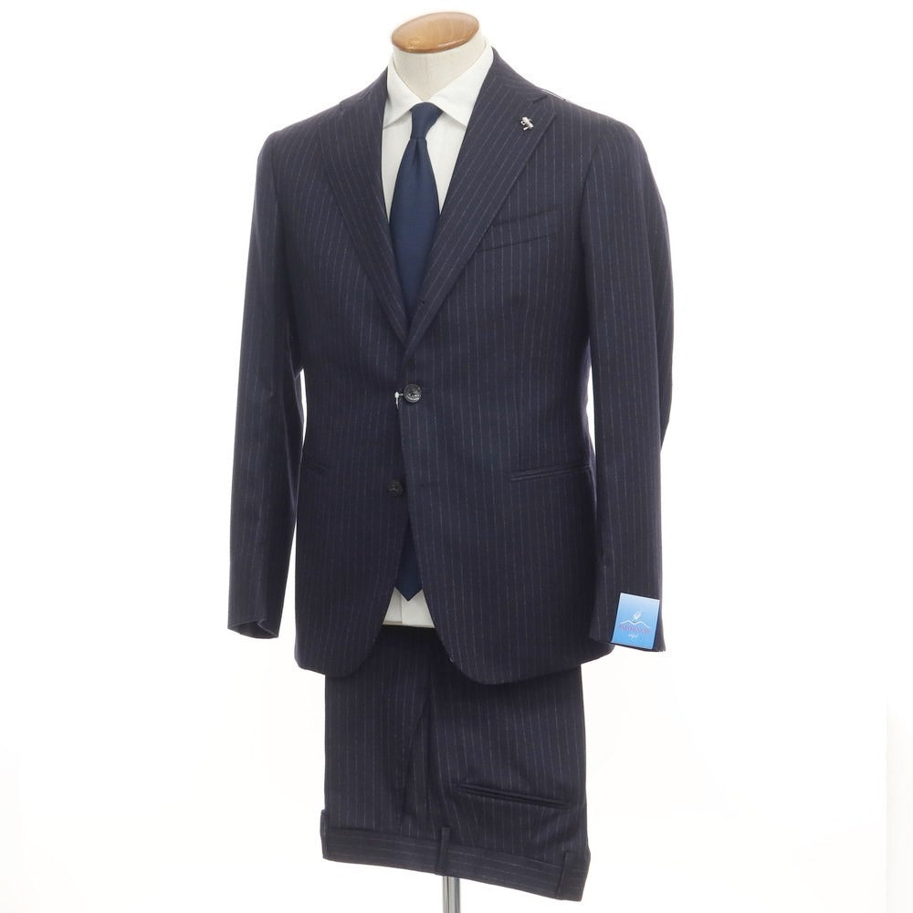 [New] PARTENOPE Wool Stripe 3B Set-up Suit Navy [Size 46] [NVY] [A/W] [Condition Rank N] [Men&