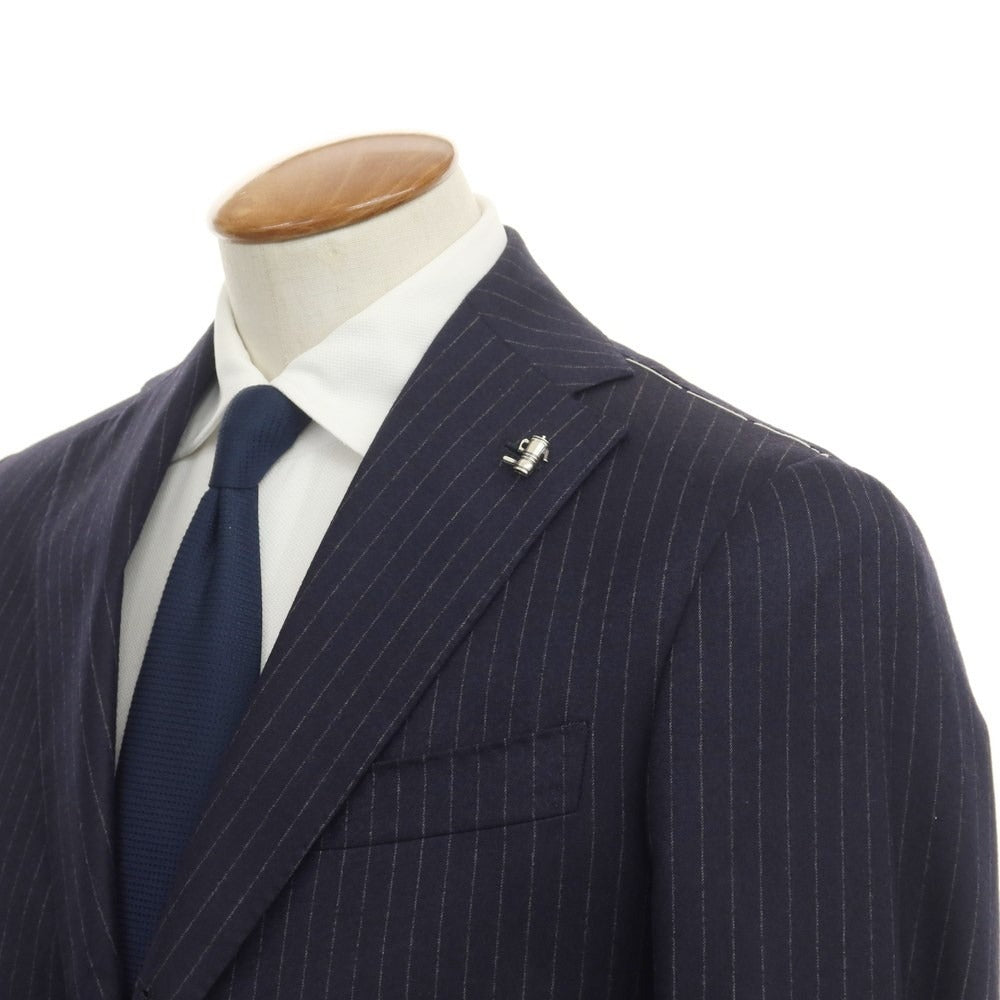 [New] PARTENOPE Wool Stripe 3B Set-up Suit Navy [Size 46] [NVY] [A/W] [Condition Rank N] [Men&
