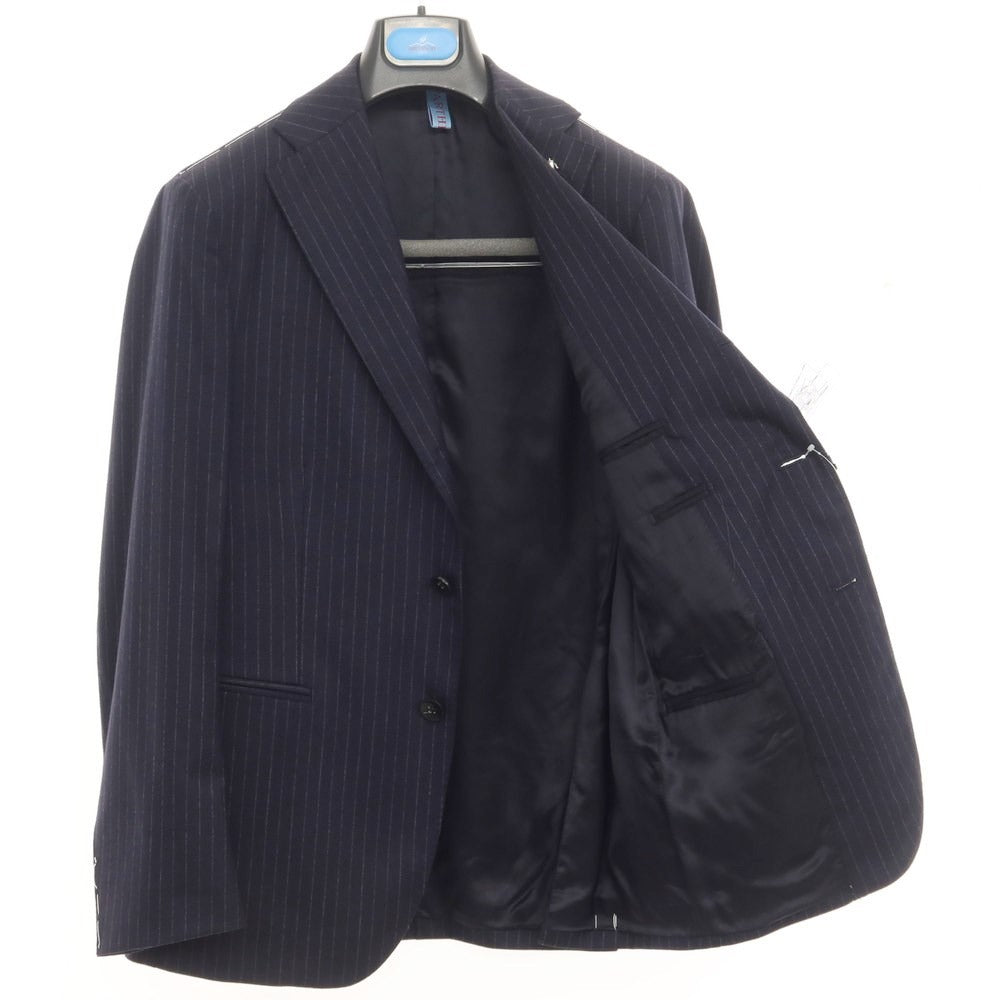 [New] PARTENOPE Wool Stripe 3B Set-up Suit Navy [Size 46] [NVY] [A/W] [Condition Rank N] [Men&