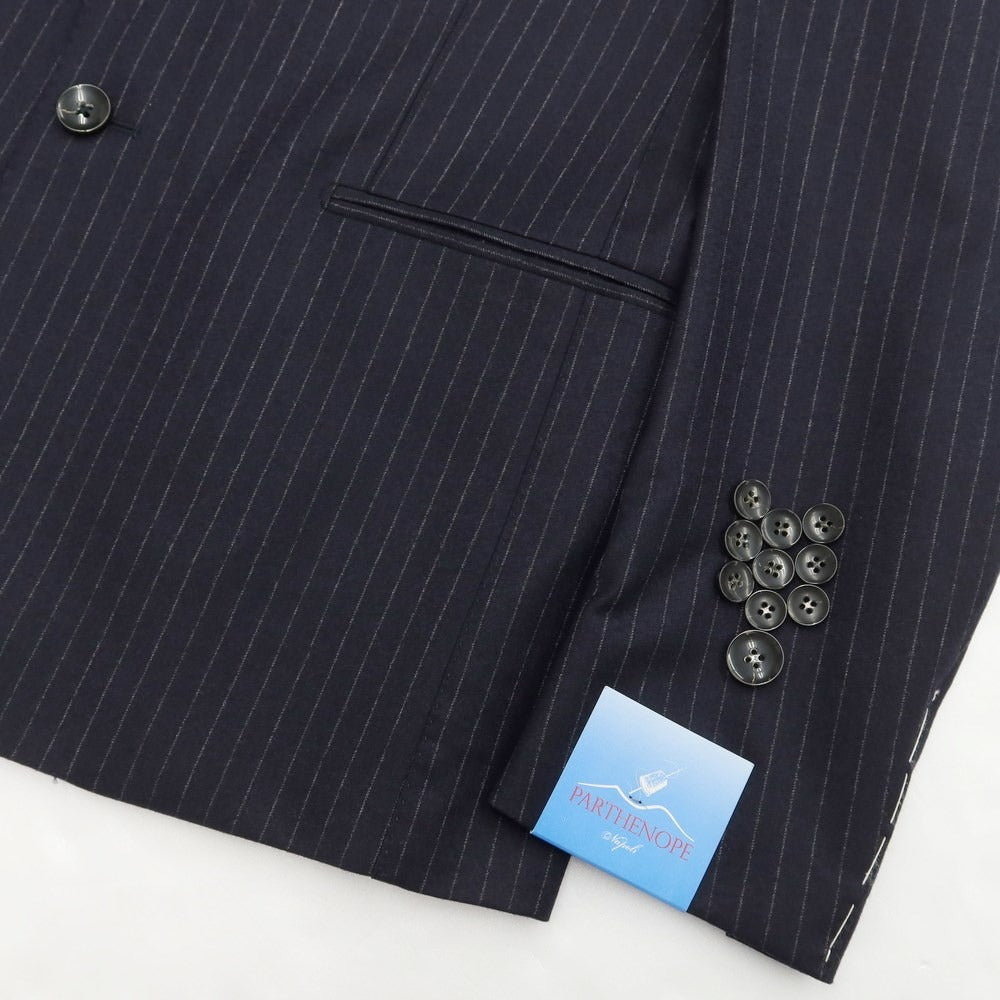 [New] PARTENOPE Wool Stripe 3B Set-up Suit Navy [Size 46] [NVY] [A/W] [Condition Rank N] [Men&