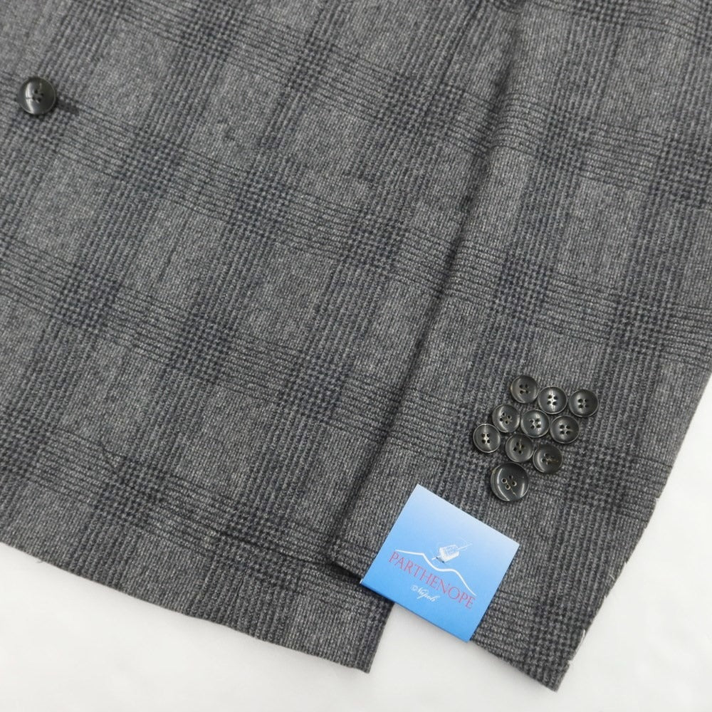 [New] PARTENOPE Wool Check 3B Set-up Suit Gray [Size 46 Drop.7] [GRY] [A/W] [Condition Rank N] [Men&