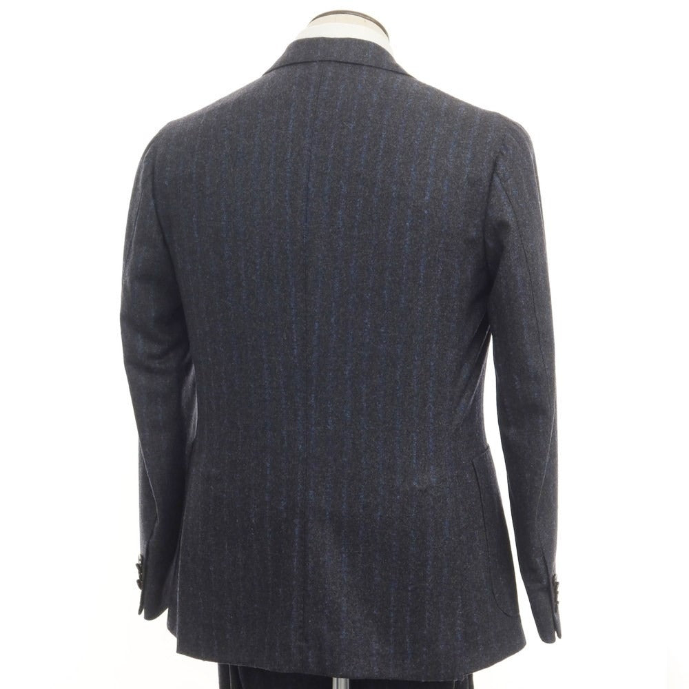 [Used] PARTENOPE Wool Stripe 3B Set-up Suit Dark Gray x Blue [Size 50/52] [GRY] [A/W] [Condition Rank A] [Men&