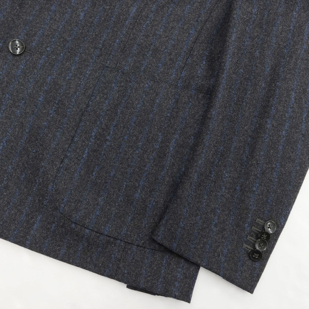 [Used] PARTENOPE Wool Stripe 3B Set-up Suit Dark Gray x Blue [Size 50/52] [GRY] [A/W] [Condition Rank A] [Men&