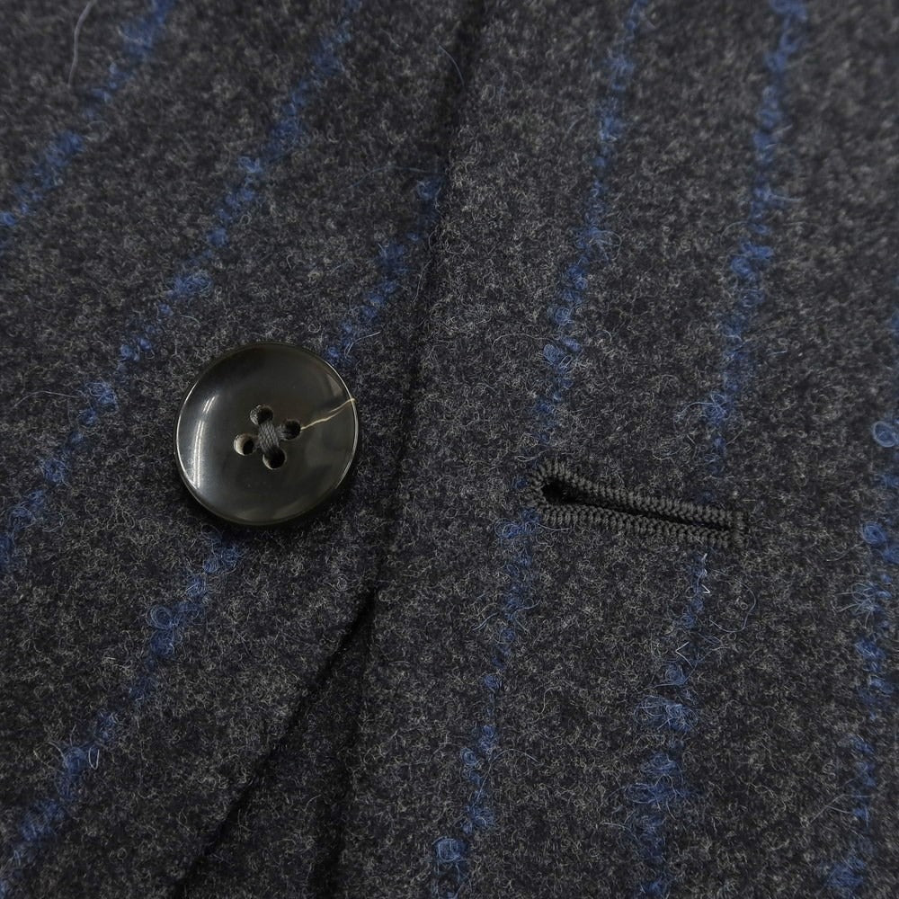 [Used] PARTENOPE Wool Stripe 3B Set-up Suit Dark Gray x Blue [Size 50/52] [GRY] [A/W] [Condition Rank A] [Men&