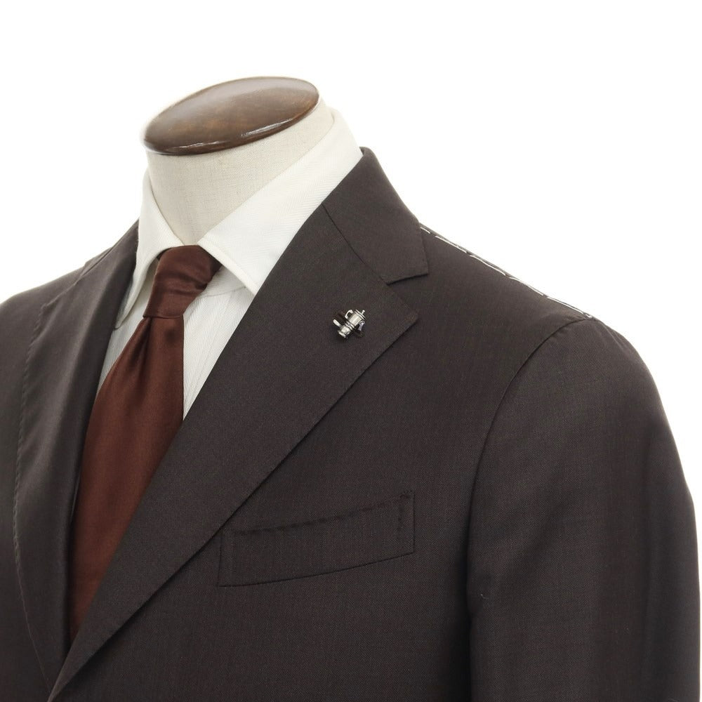[New] PARTENOPE Wool 3B Set-up Suit Dark Brown [Size 48 drop7] [BRW] [S/S] [Condition Rank N] [Men&