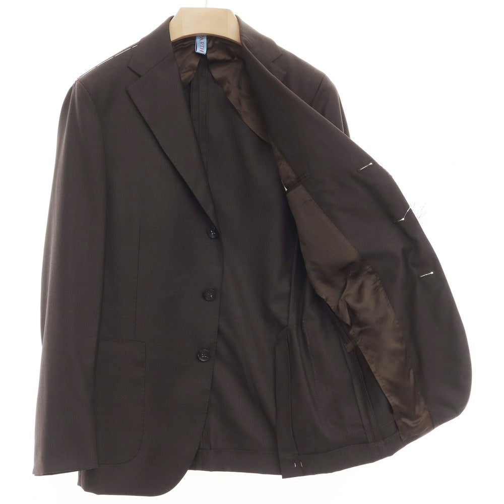 [New] PARTENOPE Wool 3B Set-up Suit Dark Brown [Size 48 drop7] [BRW] [S/S] [Condition Rank N] [Men&
