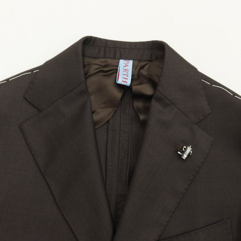 [New] PARTENOPE Wool 3B Set-up Suit Dark Brown [Size 48 drop7] [BRW] [S/S] [Condition Rank N] [Men&