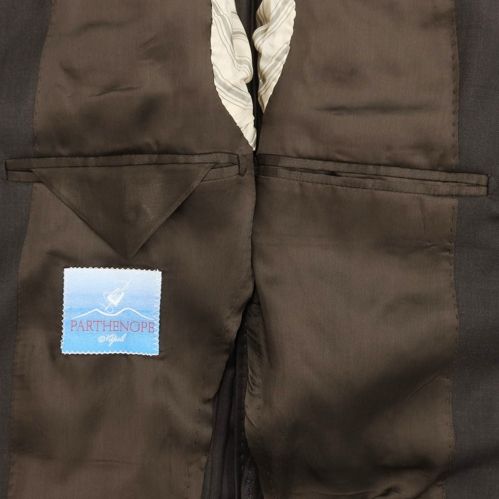 [New] PARTENOPE Wool 3B Set-up Suit Dark Brown [Size 48 drop7] [BRW] [S/S] [Condition Rank N] [Men&