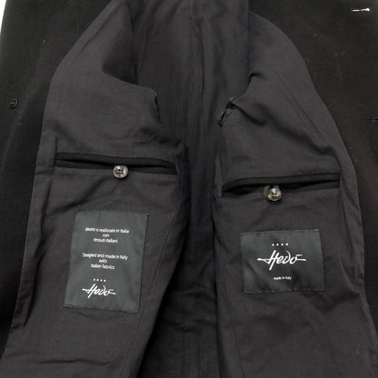 [New] Hevo Wool Nylon Balmacaan Coat Black [Size 48] [BLK] [A/W] [Condition Rank N] [Men&