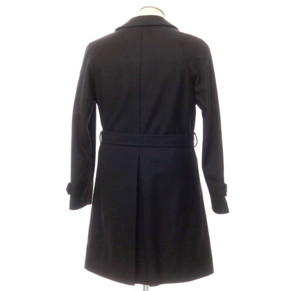 [New] Hevo Wool Nylon Double Breasted Coat Black [Size 48] [BLK] [A/W] [Condition Rank N] [Men&