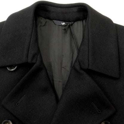 [New] Hevo Wool Nylon Double Breasted Coat Black [Size 48] [BLK] [A/W] [Condition Rank N] [Men&