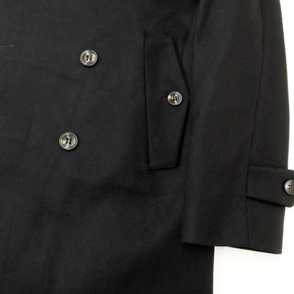[New] Hevo Wool Nylon Double Breasted Coat Black [Size 48] [BLK] [A/W] [Condition Rank N] [Men&