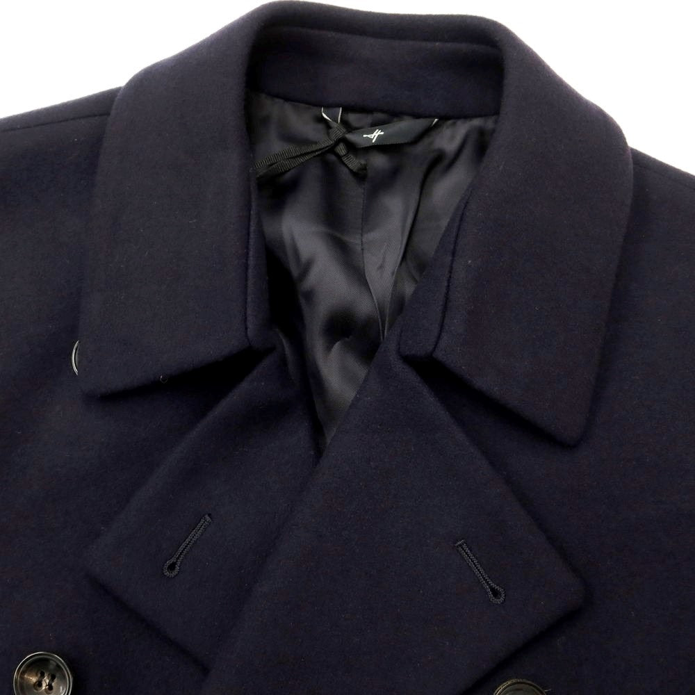 [New] Hevo Wool Nylon Double Breasted Coat Navy [Size 50] [NVY] [A/W] [Condition Rank N] [Men&