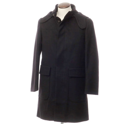 [New] Hevo wool nylon hooded coat, black [Size 48] [BLK] [A/W] [Condition Rank N] [Men&