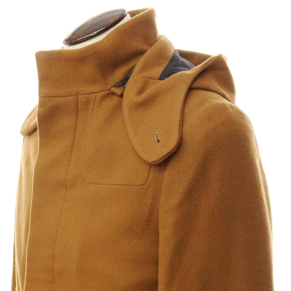 [New] Hevo wool nylon hooded coat, brown [Size 48] [BRW] [A/W] [Condition Rank N] [Men&