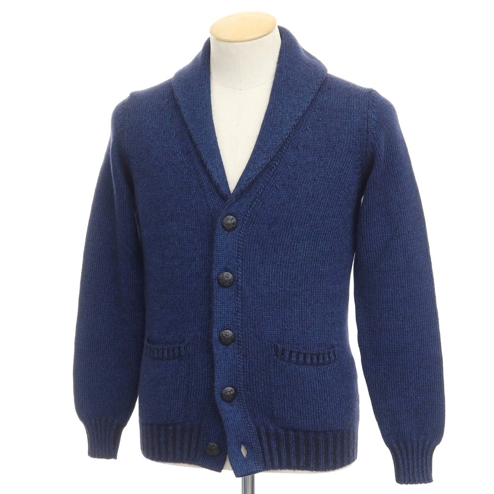 [New] PANICALE camel cotton shawl collar cardigan navy [size 44] [NVY] [A/W] [Condition rank N] [Men&