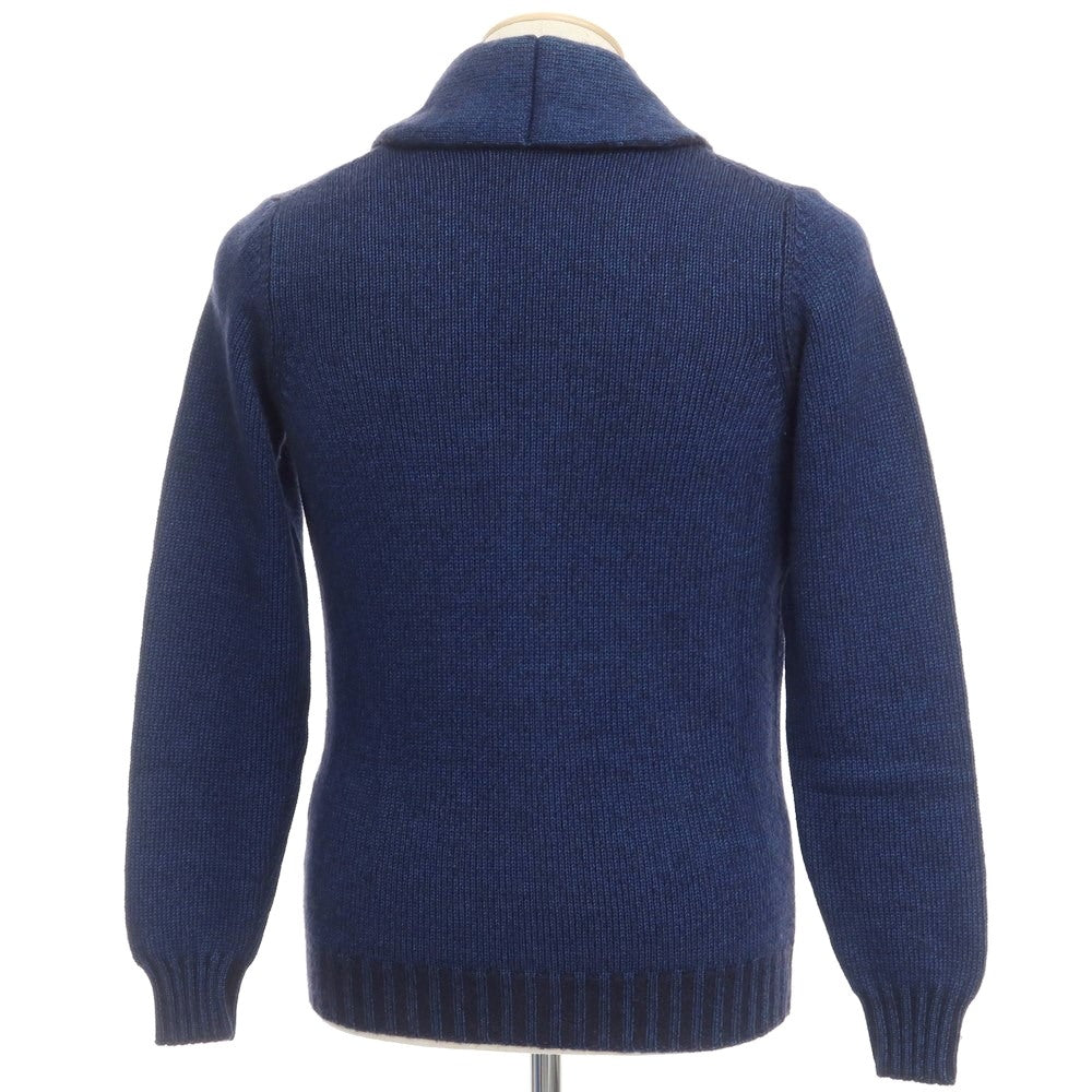 [New] PANICALE camel cotton shawl collar cardigan navy [size 44] [NVY] [A/W] [Condition rank N] [Men&