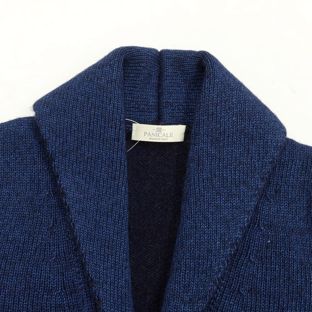 [New] PANICALE camel cotton shawl collar cardigan navy [size 44] [NVY] [A/W] [Condition rank N] [Men&