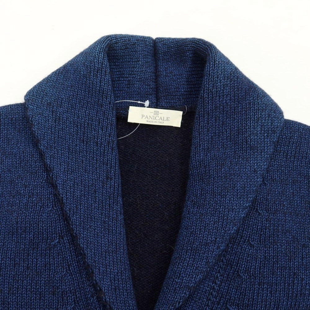 [New Outlet] PANICALE Camel Cotton Shawl Collar Cardigan Navy [Size 46] [NVY] [A/W] [Condition Rank N-] [Men&