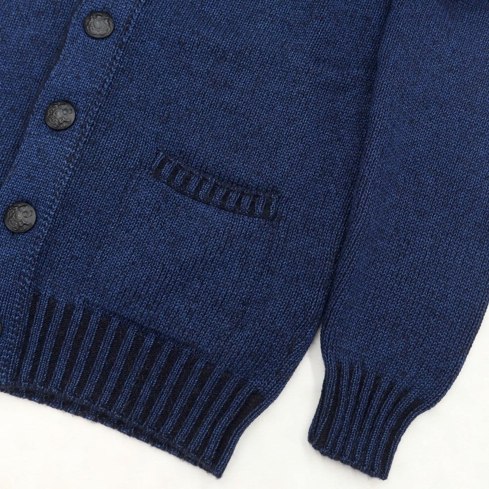 [New Outlet] PANICALE Camel Cotton Shawl Collar Cardigan Navy [Size 46] [NVY] [A/W] [Condition Rank N-] [Men&