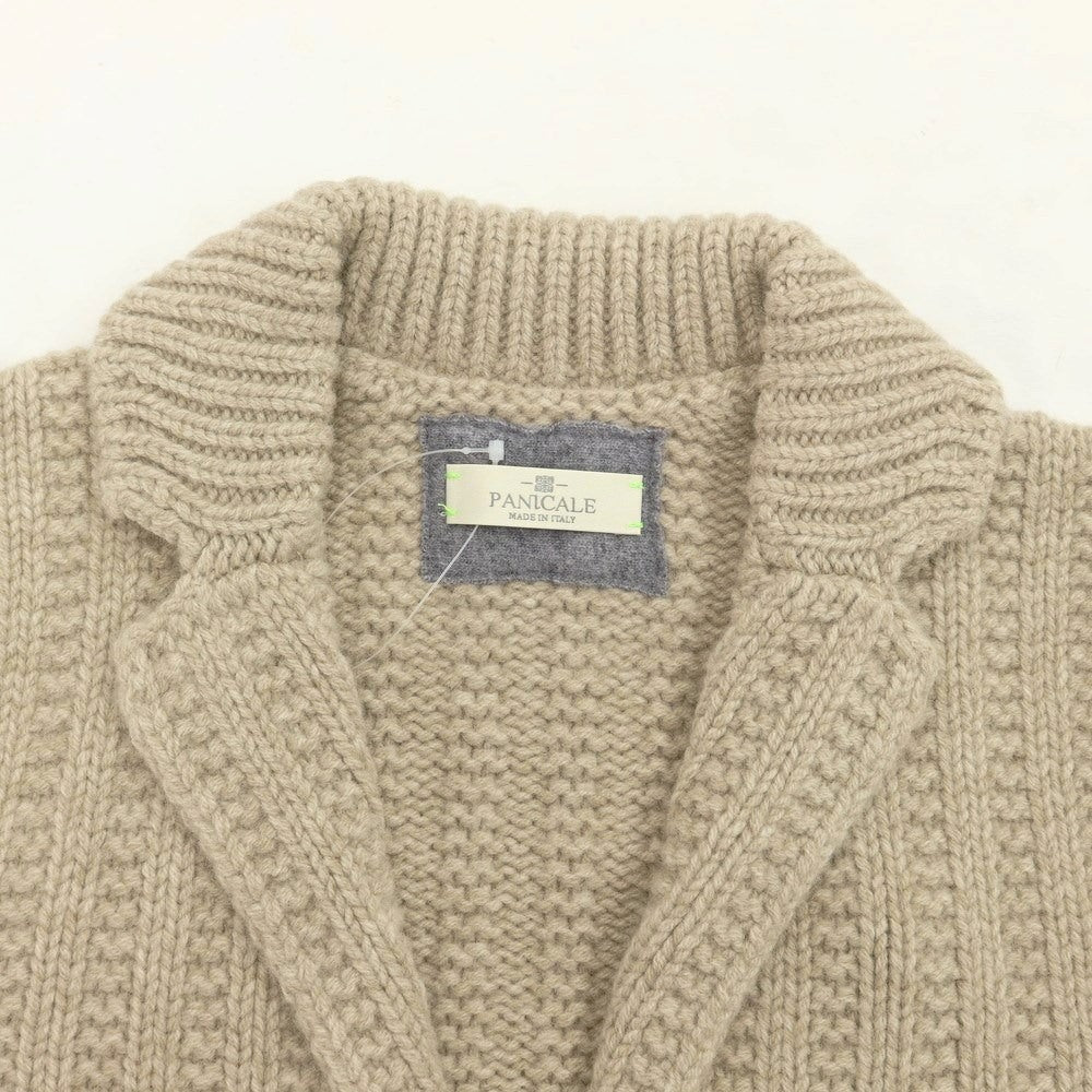 [New] PANICALE Wool Knit Jacket-style Cardigan Beige [Size 48] [BEI] [A/W] [Condition Rank N] [Men&