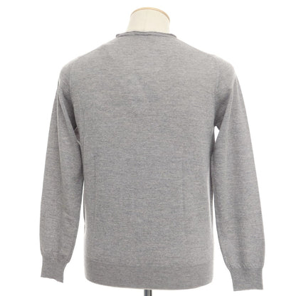 [New] PANICALE Wool Henley Neck Pullover Knit Gray [Size 46] [GRY] [A/W] [Condition Rank N] [Men&