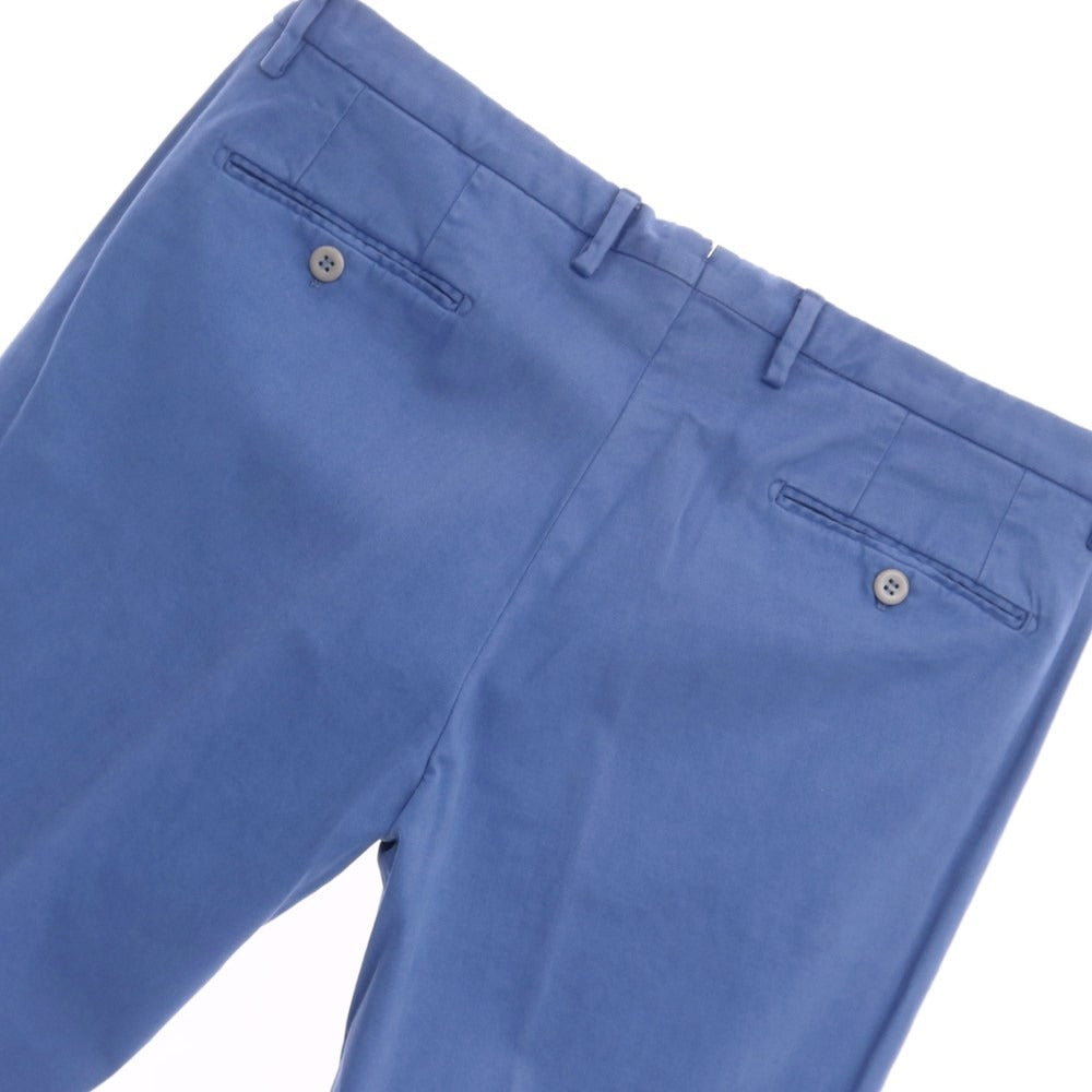 [New Outlet] SANTANIELLO Stretch Cotton Slacks Pants Blue [Size 52] [BLU] [S/S/A/W] [Condition Rank N-] [Men&