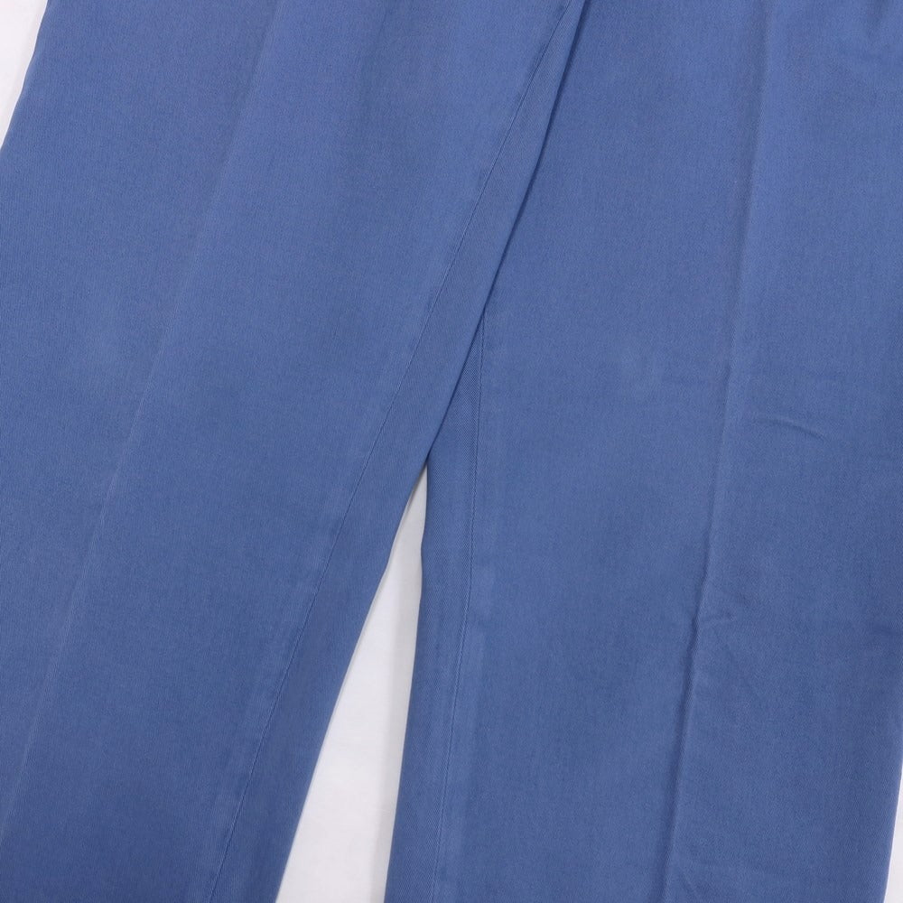 [New Outlet] SANTANIELLO Stretch Cotton Slacks Pants Blue [Size 52] [BLU] [S/S/A/W] [Condition Rank N-] [Men&